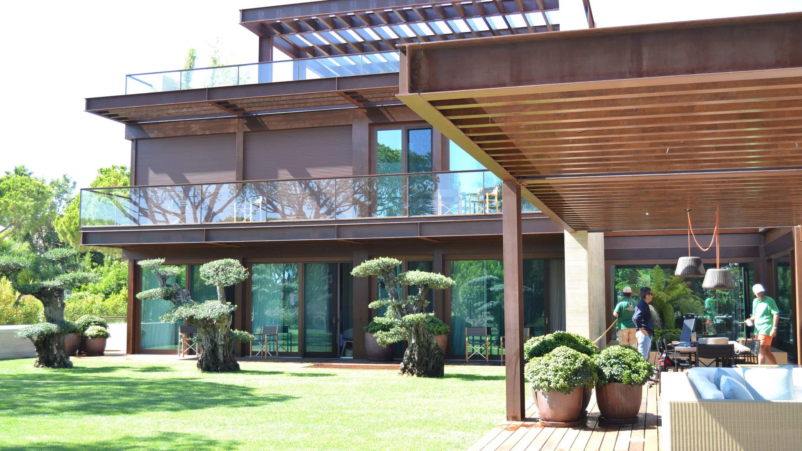 Wooden Luxury Villa exterior view