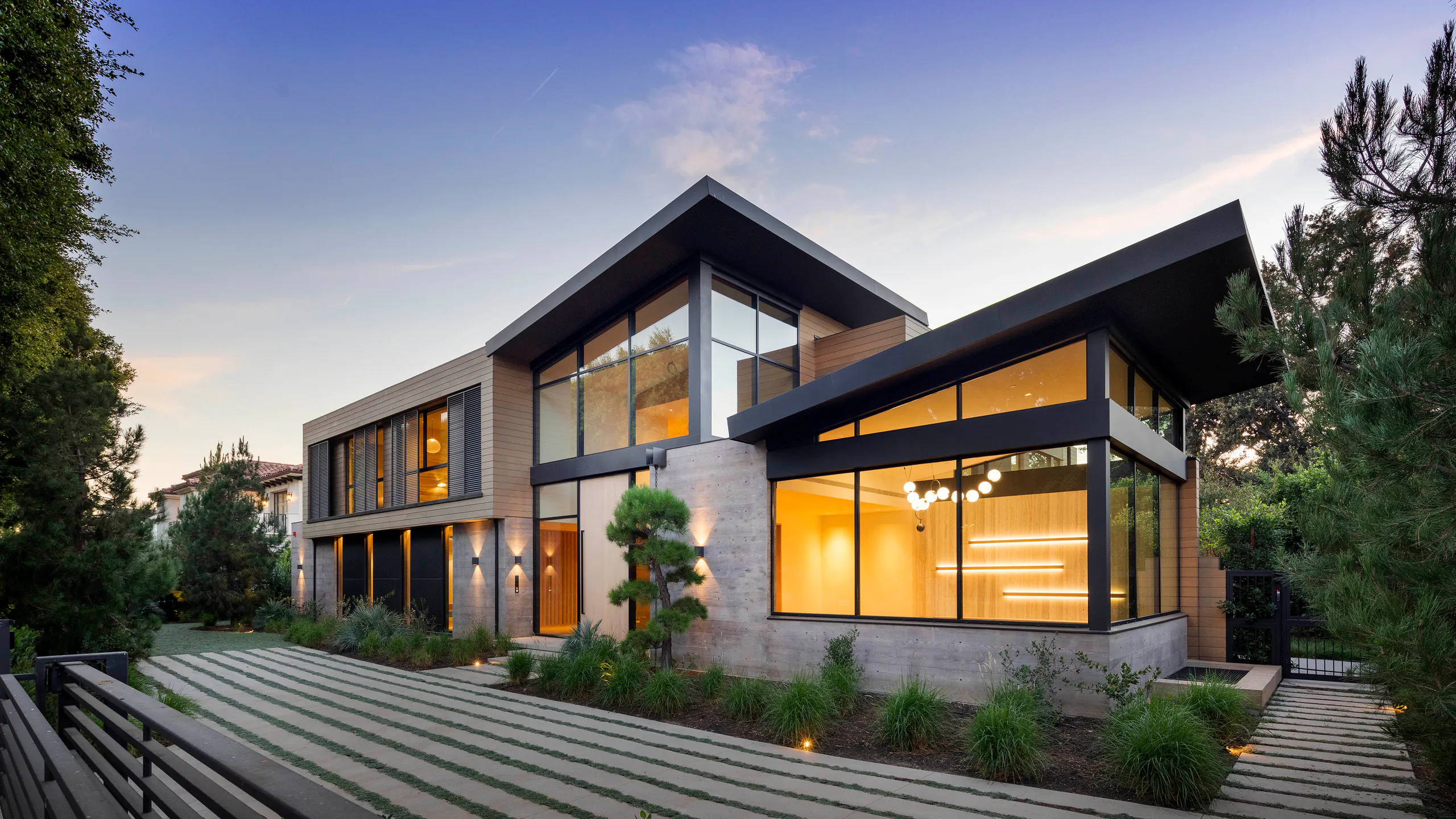 Refined private residence framed by mature gardens